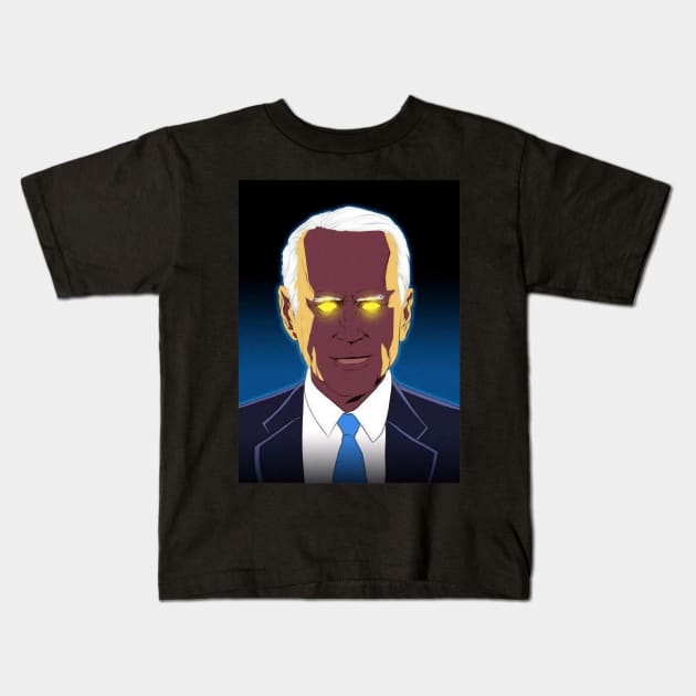 Dark Brandon Funny Joe Biden meme Kids T-Shirt by patelmillie51